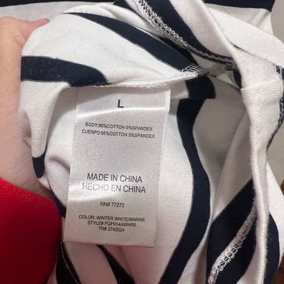 French Connection Black and White Striped Dress - Picture 5 of 6